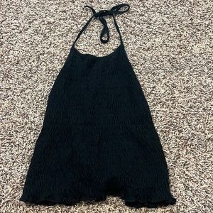 American eagle black halter top size S